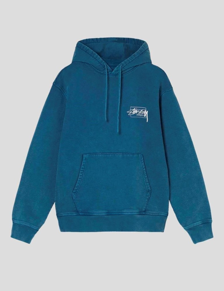 STUSSY stordito disegni con cappuccio blu